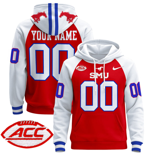 SMU Mustangs 2024 Custom Pullover Hoodie - All Stitched