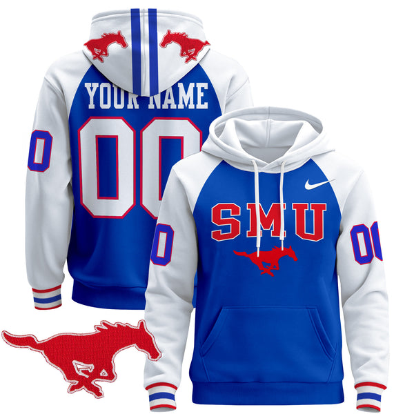 SMU Mustangs 2024 Custom Pullover Hoodie V2 - All Stitched