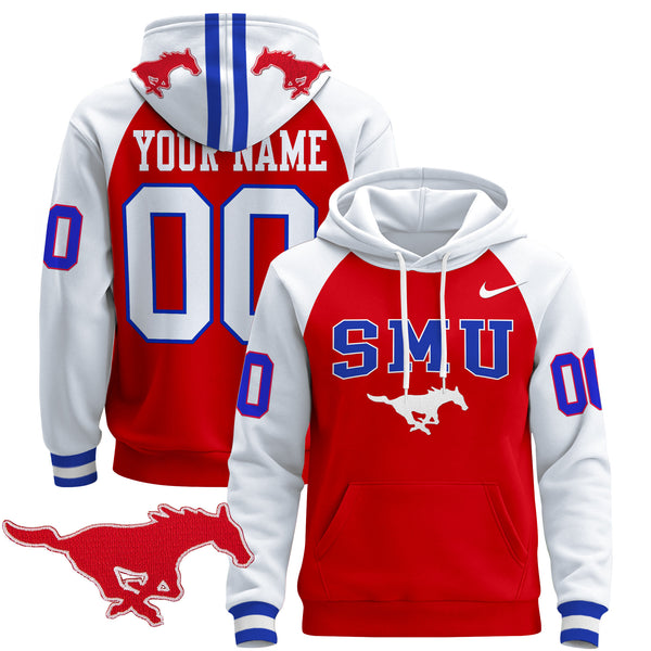 SMU Mustangs 2024 Custom Pullover Hoodie V2 - All Stitched