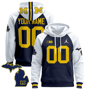 Michigan Wolverines 2024 Custom Pullover Hoodie - All Stitched