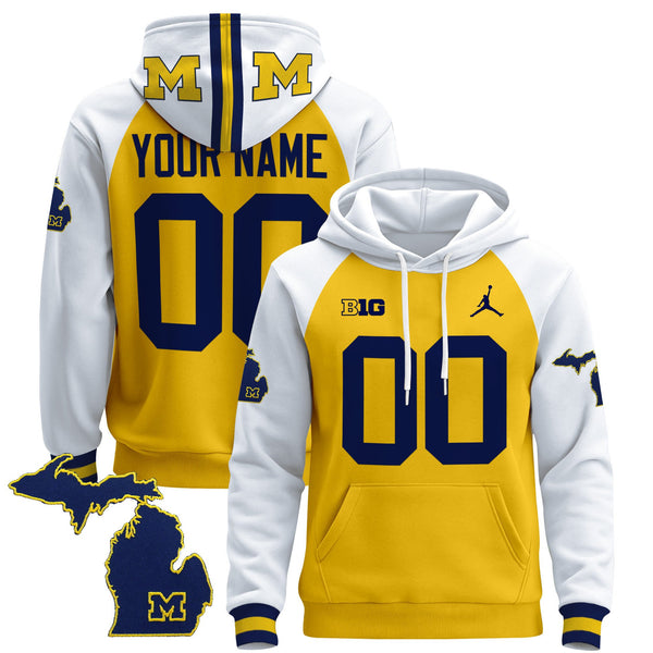 Michigan Wolverines 2024 Custom Pullover Hoodie - All Stitched