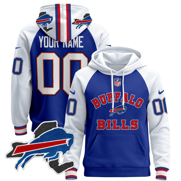 Buffalo Bills 2024 Custom Pullover Hoodie V4 - All Stitched