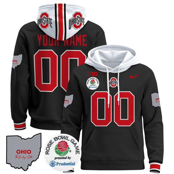 Ohio State Buckeyes Rose Bowl Custom Pullover Hoodie - All Stitched
