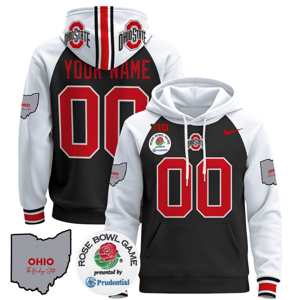 Ohio State Buckeyes Rose Bowl Custom Pullover Hoodie - All Stitched