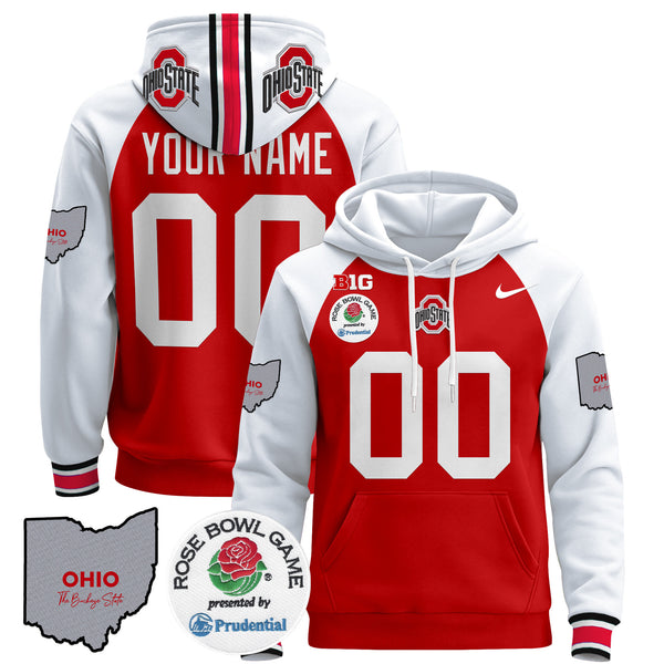 Ohio State Buckeyes Rose Bowl Custom Pullover Hoodie - All Stitched