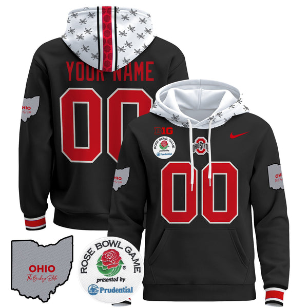 Ohio State Buckeyes Rose Bowl Custom Pullover Hoodie V2 - All Stitched