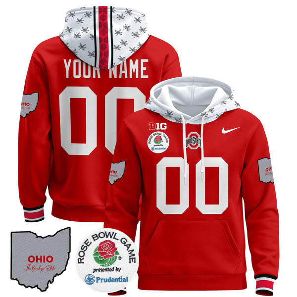Ohio State Buckeyes Rose Bowl Custom Pullover Hoodie V2 - All Stitched
