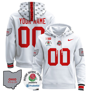Ohio State Buckeyes Rose Bowl Custom Pullover Hoodie V2 - All Stitched