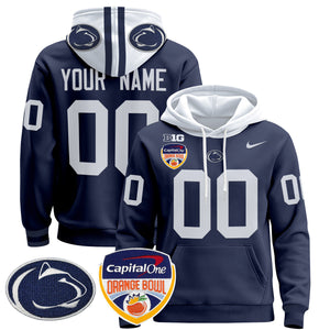Penn State Nittany Lions Orange Bowl Custom Pullover Hoodie - All Stitched