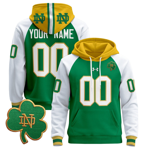 Notre Dame Fighting Irish 2025 Custom Pullover Hoodie - All Stitched