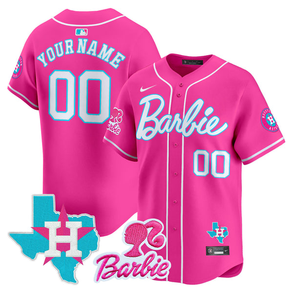Astros Barbie Vapor Premier Limited Custom Jersey - All Stitched