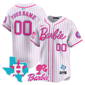 Astros Barbie Vapor Premier Limited Custom Jersey - All Stitched