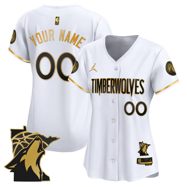 Minnesota Timberwolves 2025 Vapor Baseball Custom Jersey - All Stitched