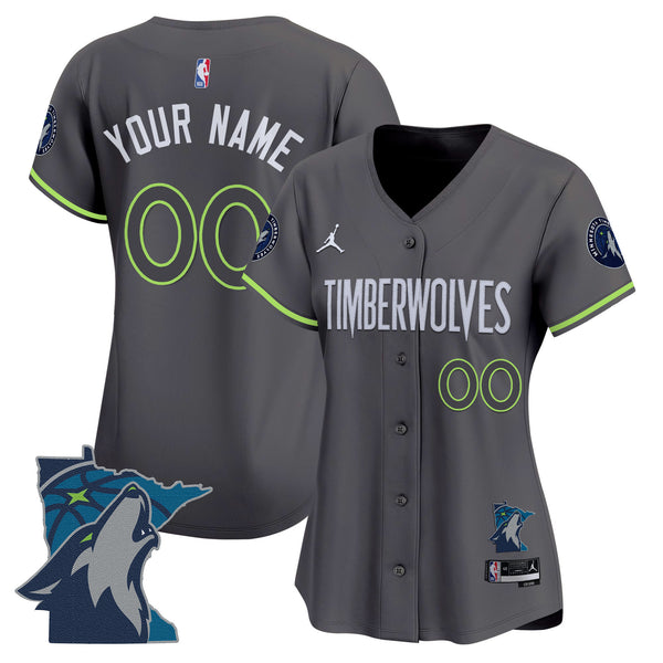 Minnesota Timberwolves 2025 Vapor Baseball Custom Jersey - All Stitched