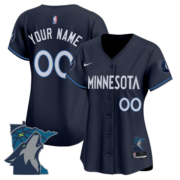 Minnesota Timberwolves 2025 Vapor Baseball Custom Jersey - All Stitched