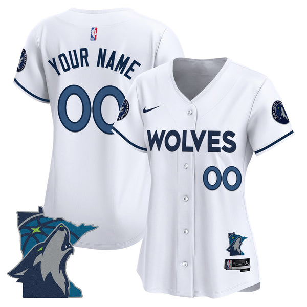 Minnesota Timberwolves 2025 Vapor Baseball Custom Jersey - All Stitched