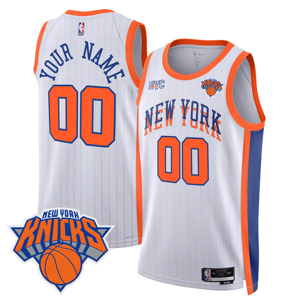 New York Knicks Swingman Custom Jersey V2 - All Stitched