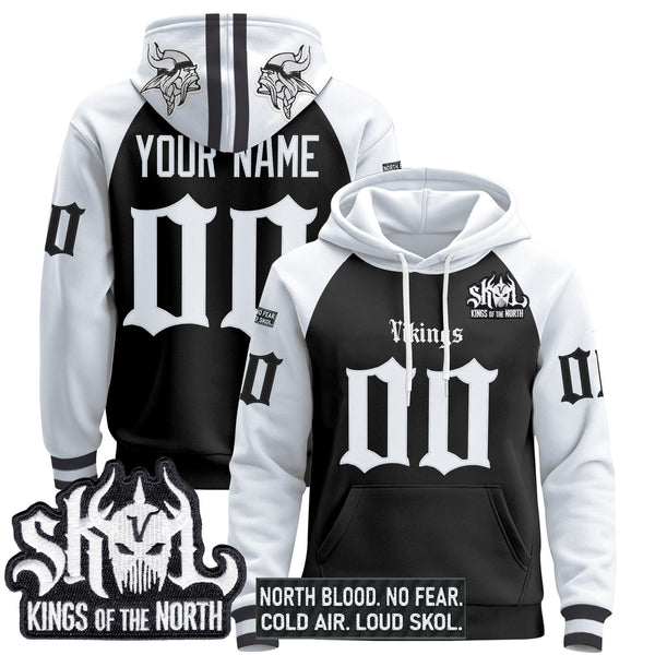 Minnesota Vikings 'Gothic Norseblood Edition' Custom Pullover Hoodie - All Print