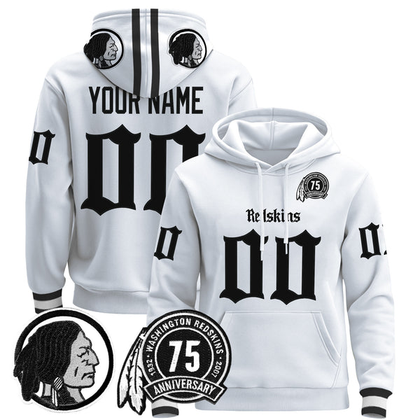 Washington Redskins 'Gothic Capital Edition' Custom Pullover Hoodie - All Print