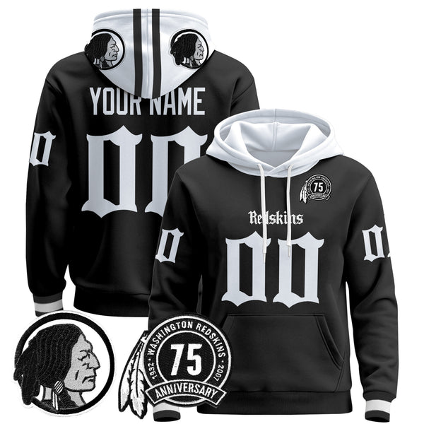 Washington Redskins 'Gothic Capital Edition' Custom Pullover Hoodie - All Print