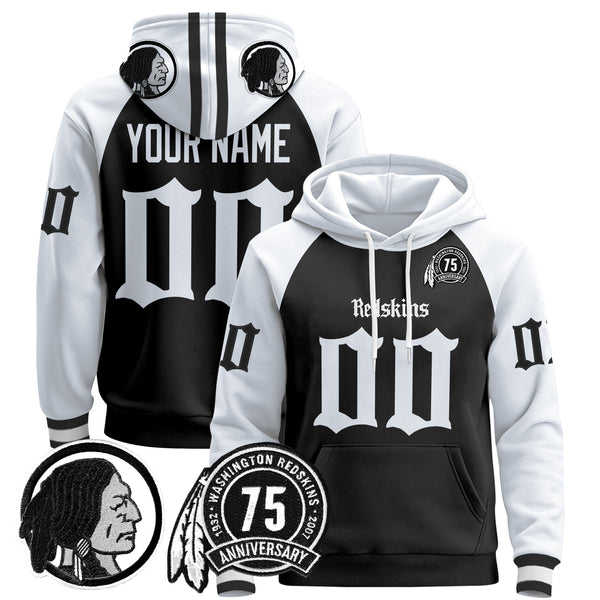 Washington Redskins 'Gothic Capital Edition' Custom Pullover Hoodie - All Print