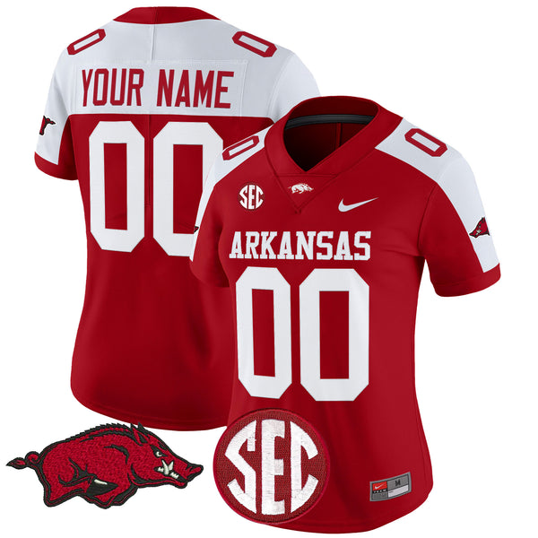 Arkansas Razorbacks Vapor Limited Custom Jersey - All Stitched