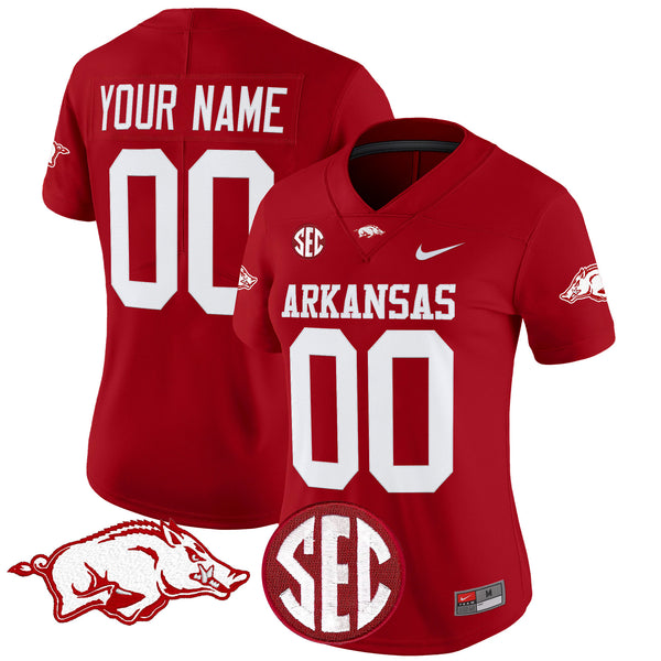 Arkansas Razorbacks Vapor Limited Custom Jersey - All Stitched