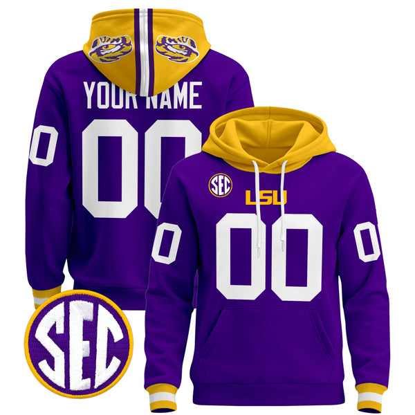LSU Tigers 2025 Premium Custom Pullover Hoodie - All Stitched