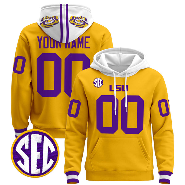 LSU Tigers 2025 Premium Custom Pullover Hoodie - All Stitched