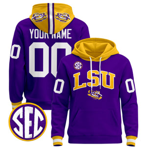 LSU Tigers 2025 Premium Custom Pullover Hoodie V2 - All Stitched
