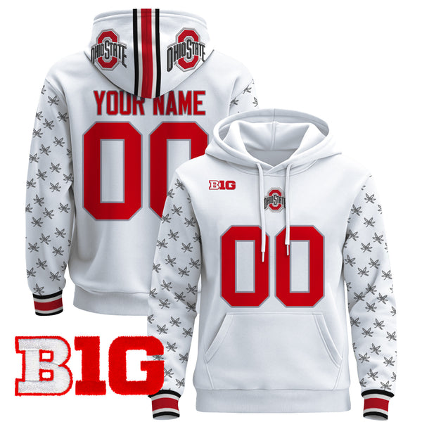 Ohio State Buckeyes 2025 Premium Custom Pullover Hoodie - All Stitched
