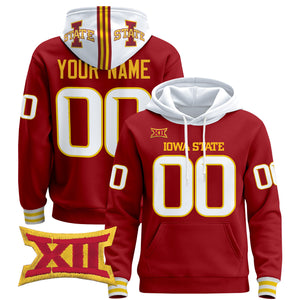 Iowa State Cyclones 2025 Premium Custom Pullover Hoodie - All Stitched