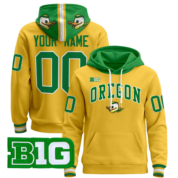 Oregon Ducks 2025 Premium Custom Pullover Hoodie V2 - All Stitched