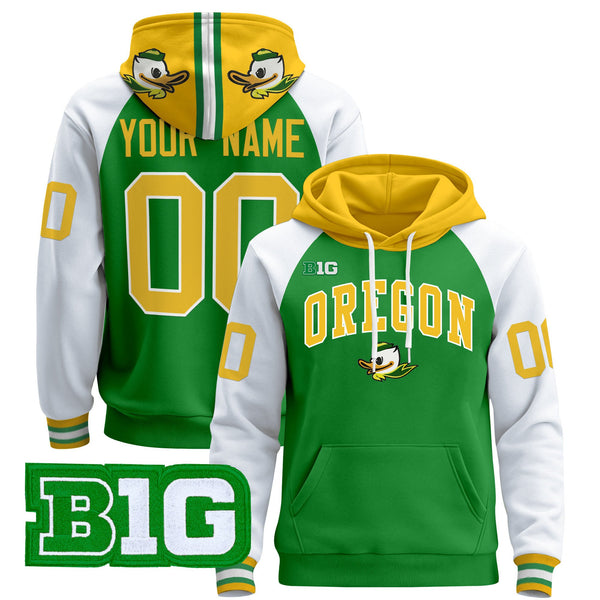 Oregon Ducks 2025 Premium Custom Pullover Hoodie V2 - All Stitched
