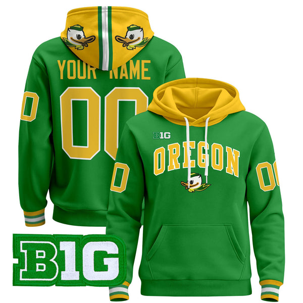 Oregon Ducks 2025 Premium Custom Pullover Hoodie V2 - All Stitched