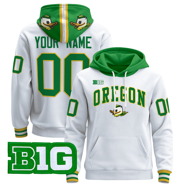 Oregon Ducks 2025 Premium Custom Pullover Hoodie V2 - All Stitched