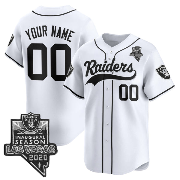 Las Vegas Raiders Vapor Baseball Custom Jersey - All Stitched