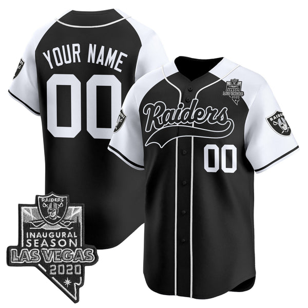 Las Vegas Raiders Vapor Baseball Custom Jersey - All Stitched
