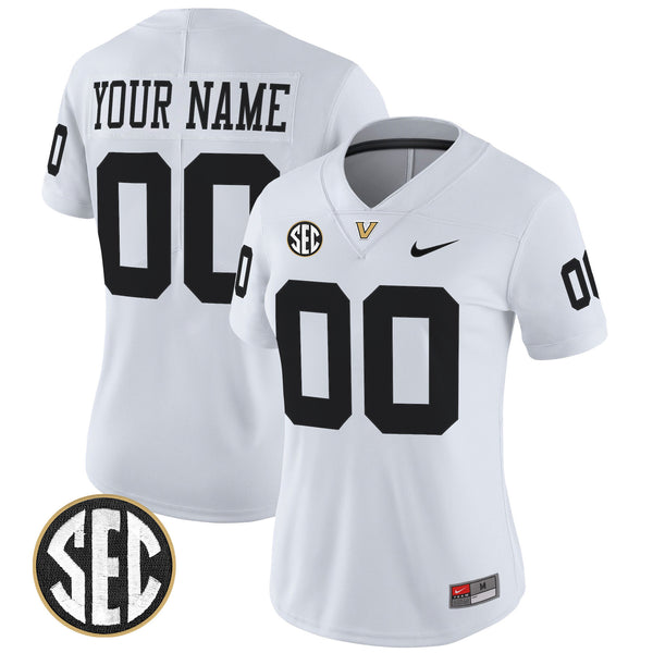 Vanderbilt Commodores 2025 Vapor Limited Custom Jersey - All Stitched