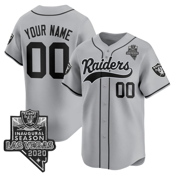 Las Vegas Raiders Vapor Baseball Custom Jersey - All Stitched