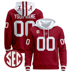 Alabama Crimson 2025 Premium Custom Pullover Hoodie - All Stitched
