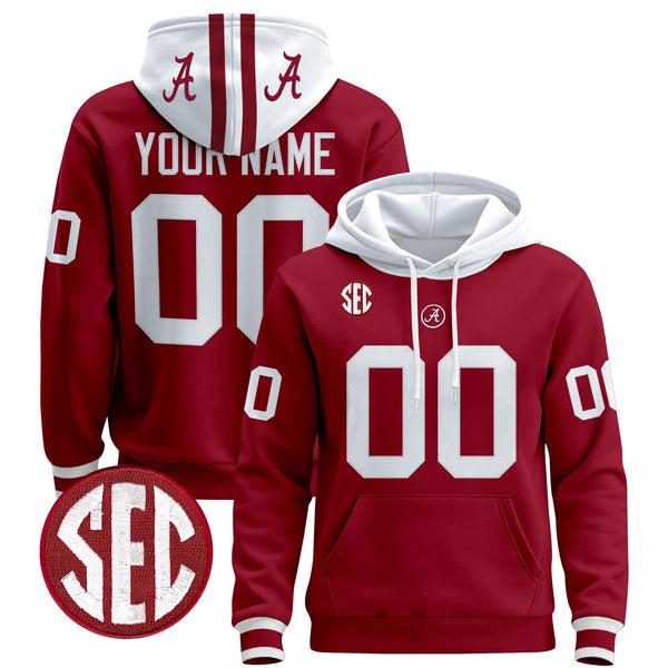 Alabama Crimson 2025 Premium Custom Pullover Hoodie - All Stitched