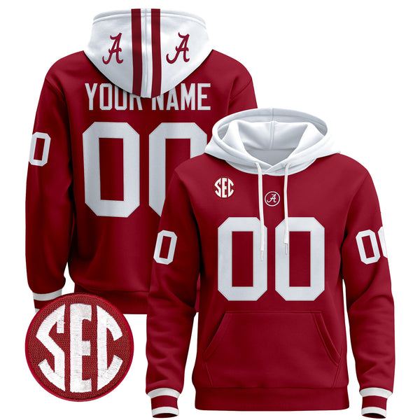 Alabama Crimson 2025 Premium Custom Pullover Hoodie - All Stitched