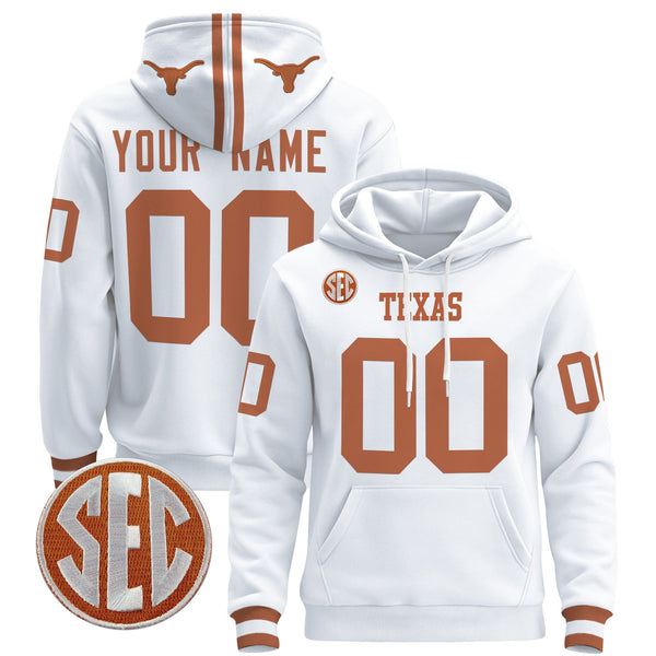 Texas Longhorns 2025 Premium Custom Pullover Hoodie - All Stitched