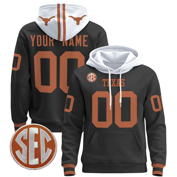 Texas Longhorns 2025 Premium Custom Pullover Hoodie - All Stitched
