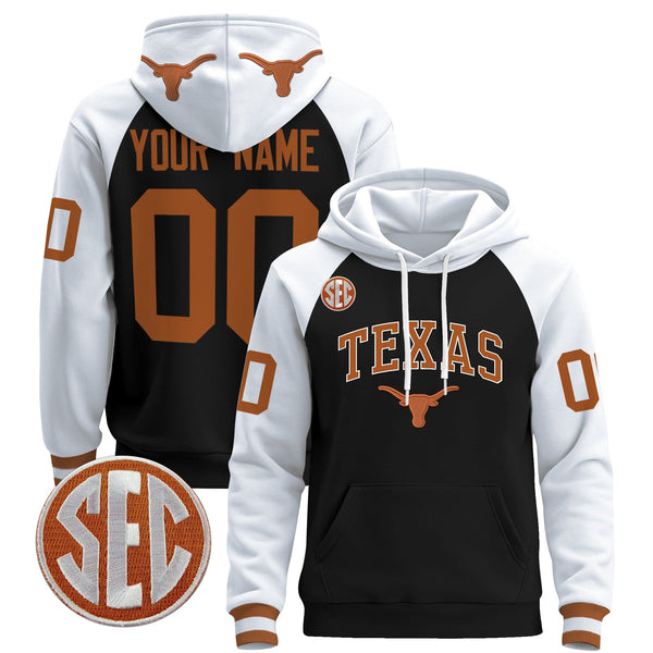 Texas Longhorns 2025 Premium Custom Pullover Hoodie V2 - All Stitched