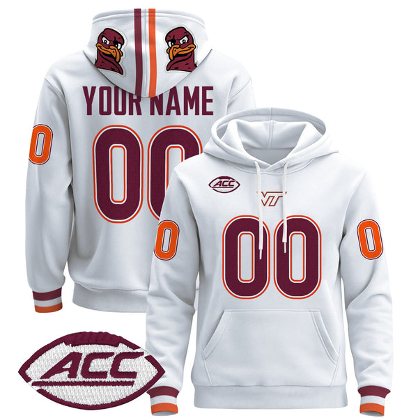Virginia Tech Hokies 2025 Premium Custom Pullover Hoodie - All Stitched