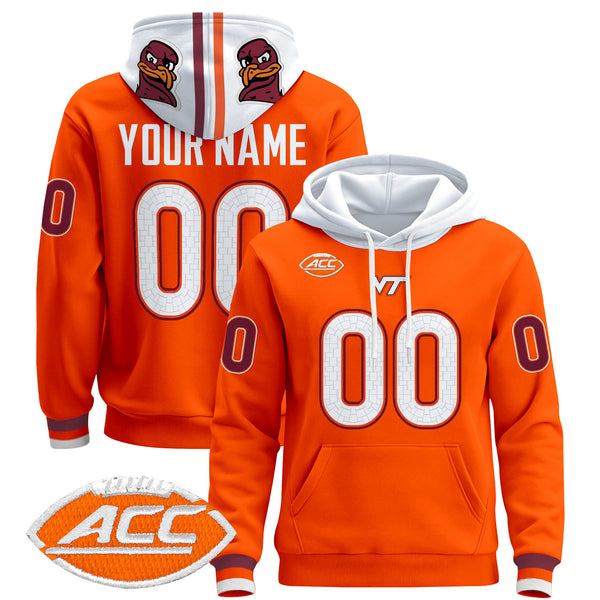Virginia Tech Hokies 2025 Premium Custom Pullover Hoodie - All Stitched