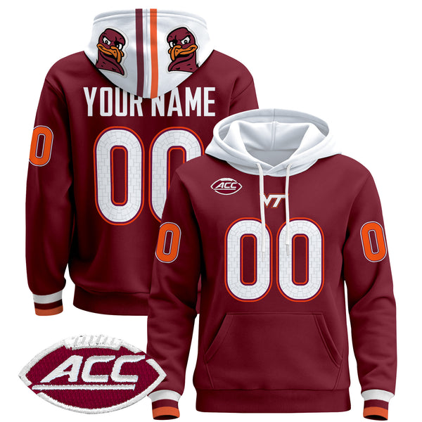 Virginia Tech Hokies 2025 Premium Custom Pullover Hoodie - All Stitched
