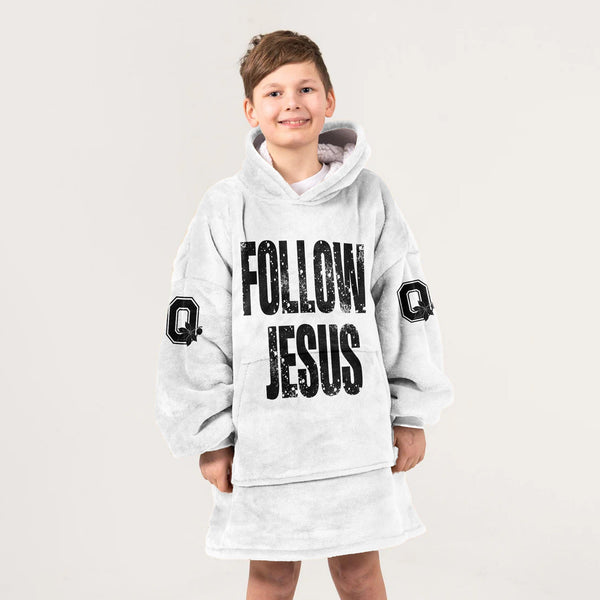 Kid Ohio State Football Unisex Blanket Hoodie